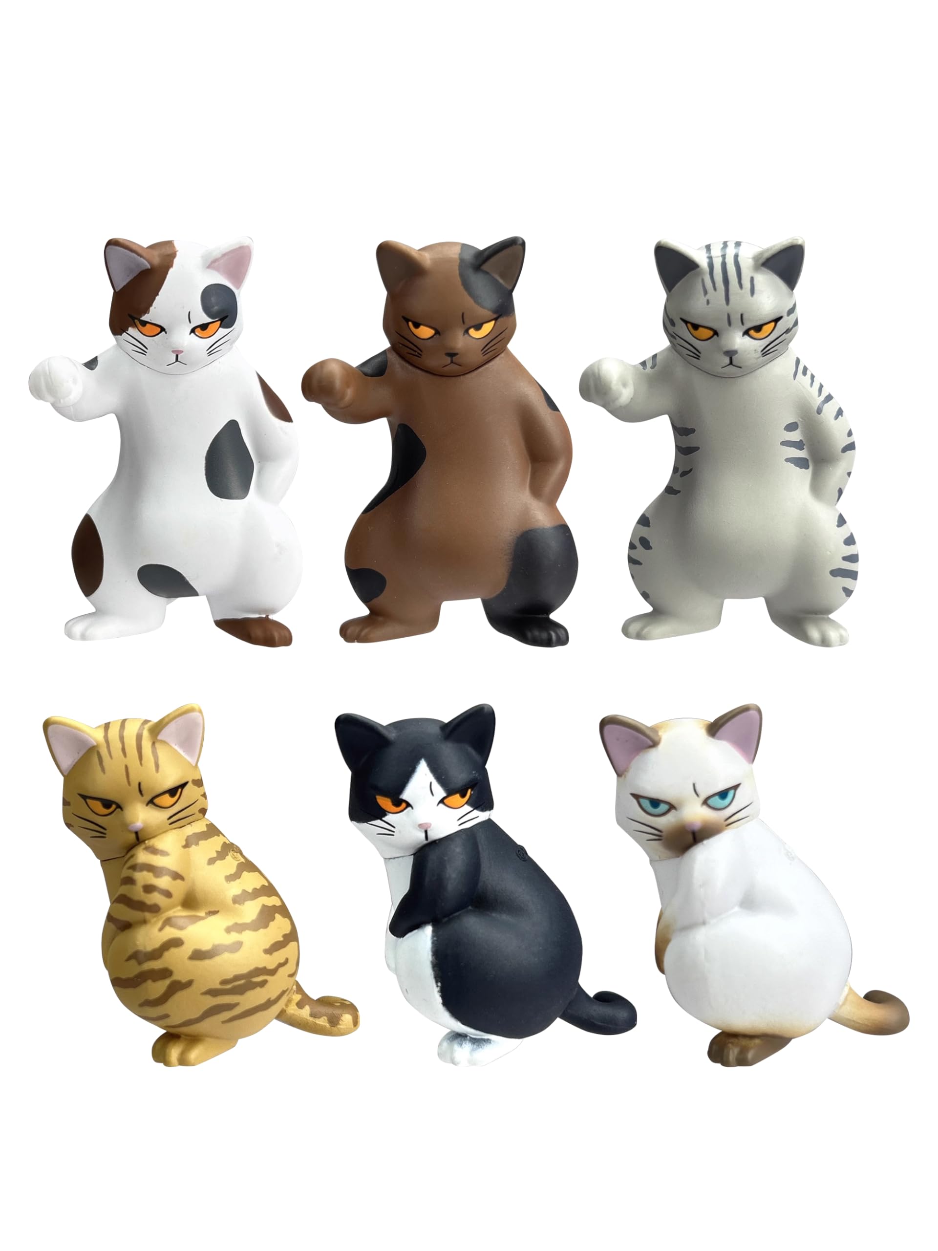 Amazon | AAGWW 6pcs 猫 置物 カプセルトイ ガチャガチャおもちゃ