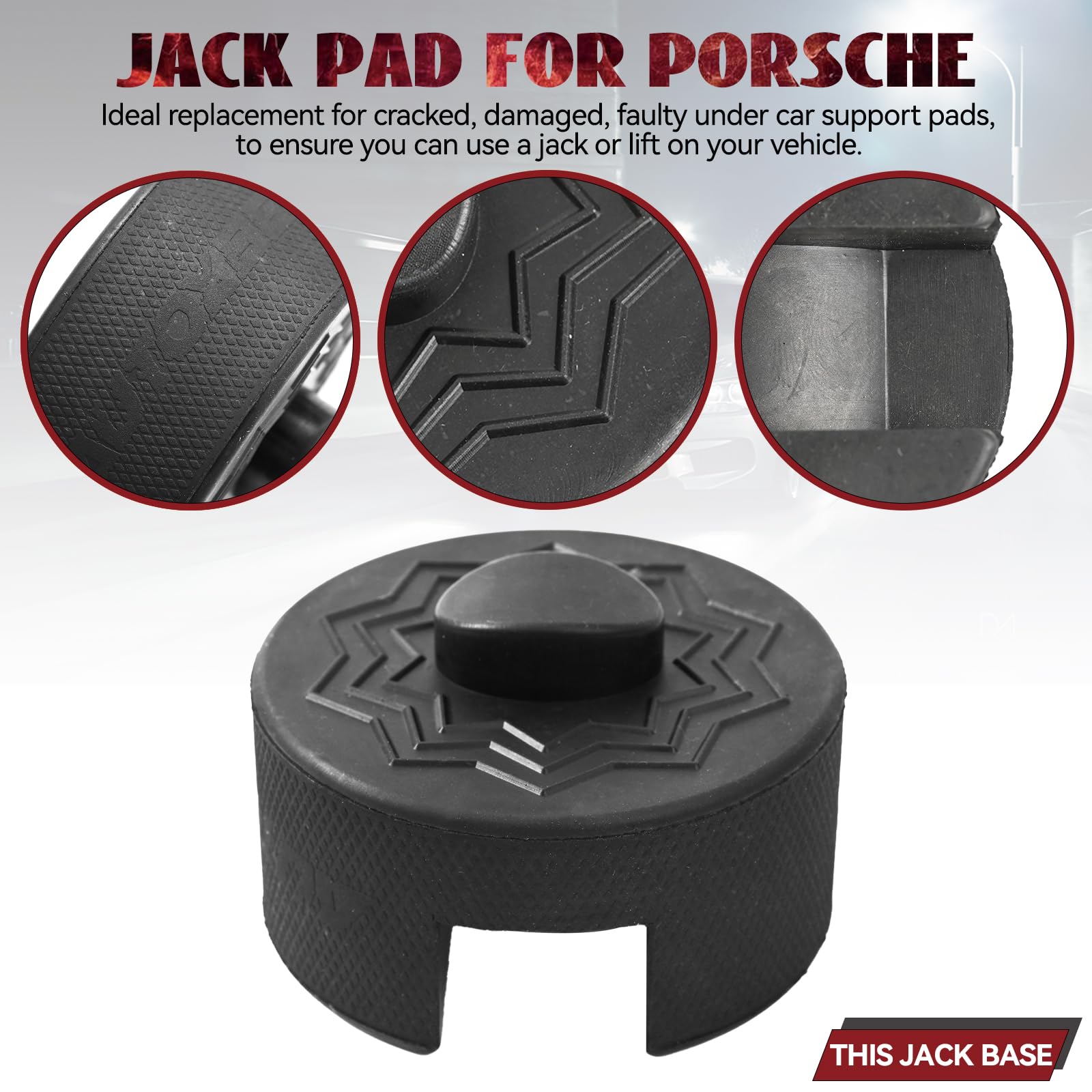 Support de cric de voiture en caoutchouc pour Porsche 911 964 991 993 996 Turbo 997 Cayman Boxster