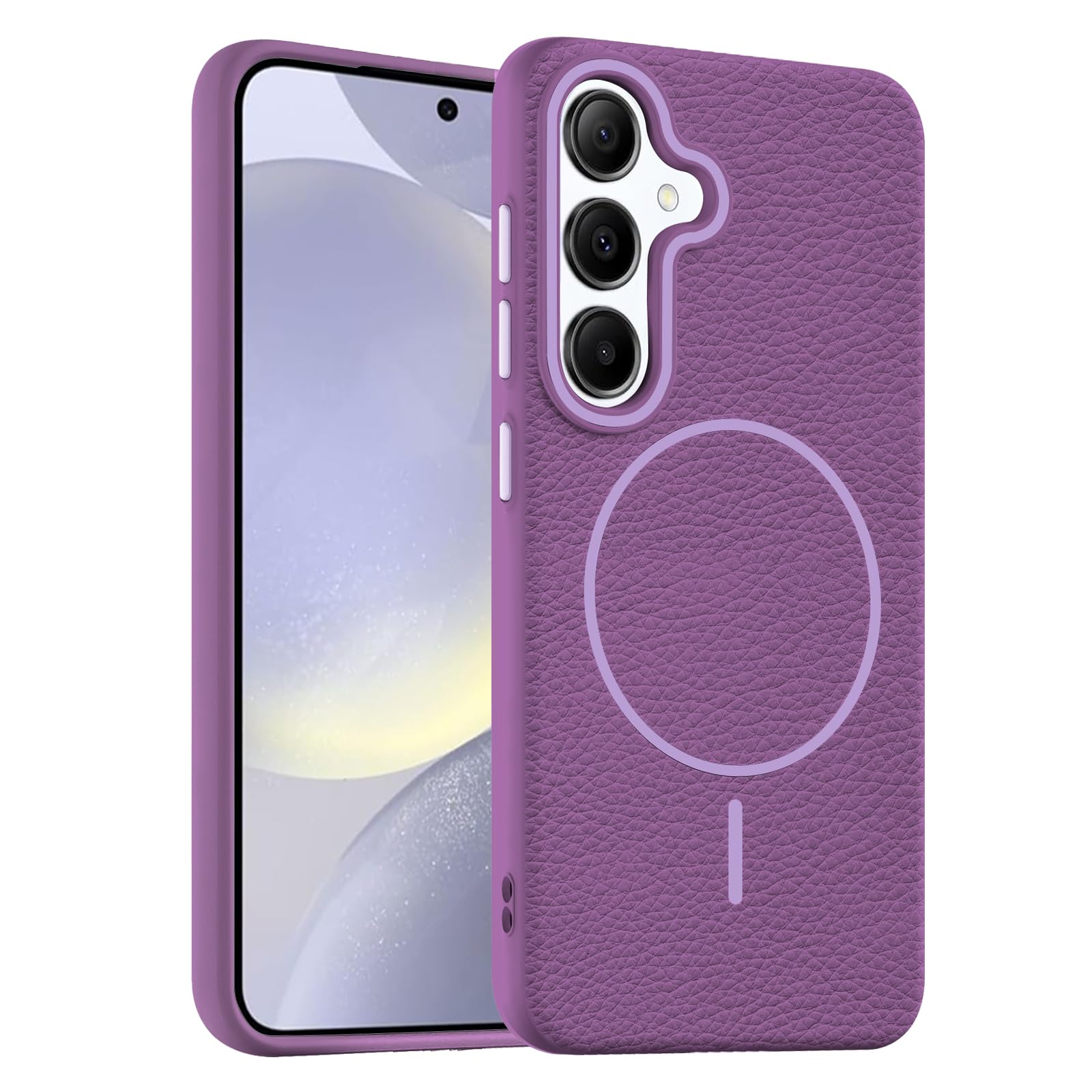 Coque Samsung S24 violette aimantée : la solution souple contre les impacts et rayures - 8