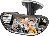 Vista 1 de Espejo retrovisor de bebé para automóvil, parabrisas frontal para bebé, espejo retrovisor para bebé, espejos ajustables de 360 grados para ver niños