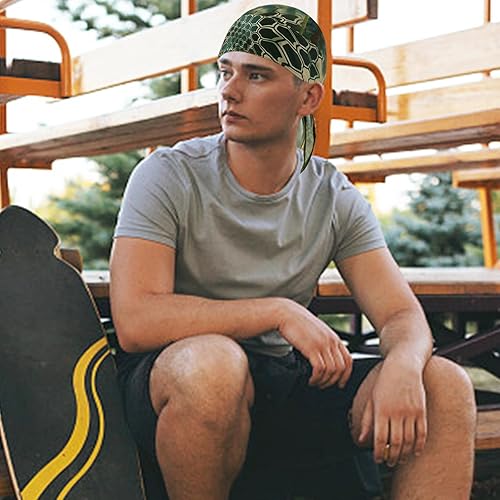 Miniatura 4 de DOCILA 3 piezas Do Rags para hombre, diseño de calavera, bandana y gorro transpirable