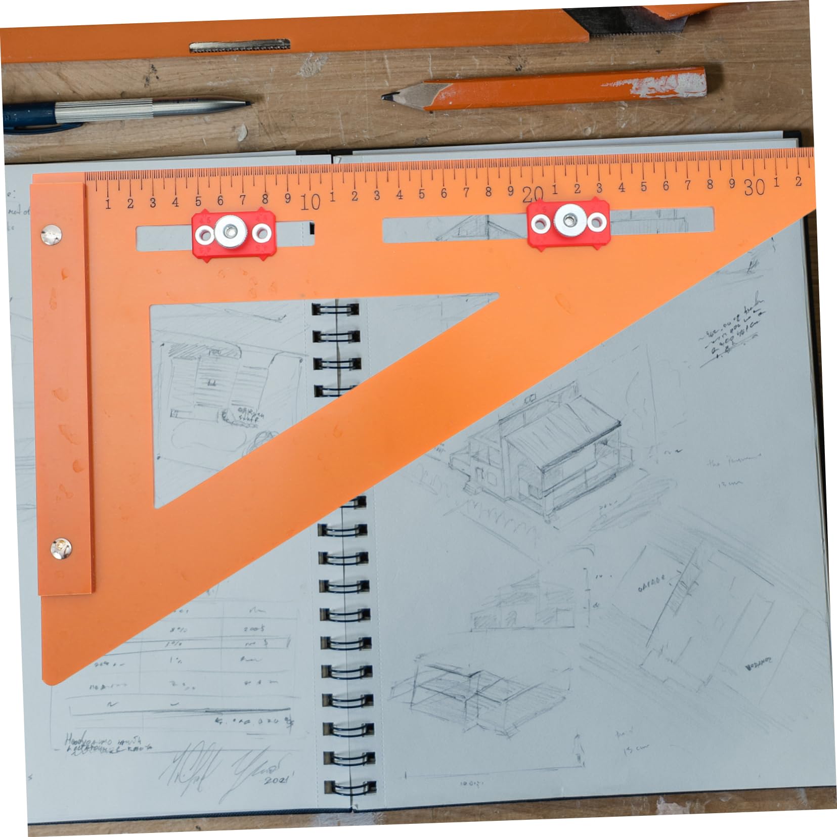 Regla Triangular De Posicionamiento Eléctrica 220x380 Mm Herramienta De Medición Para Carpintería Ángulos Precisión Portátil Uso Profesional Carpintería y Dibujo Técnico