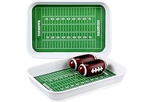 4 Pcs Football Stadium Chip and Dip Sports Serving Set Football Serving...