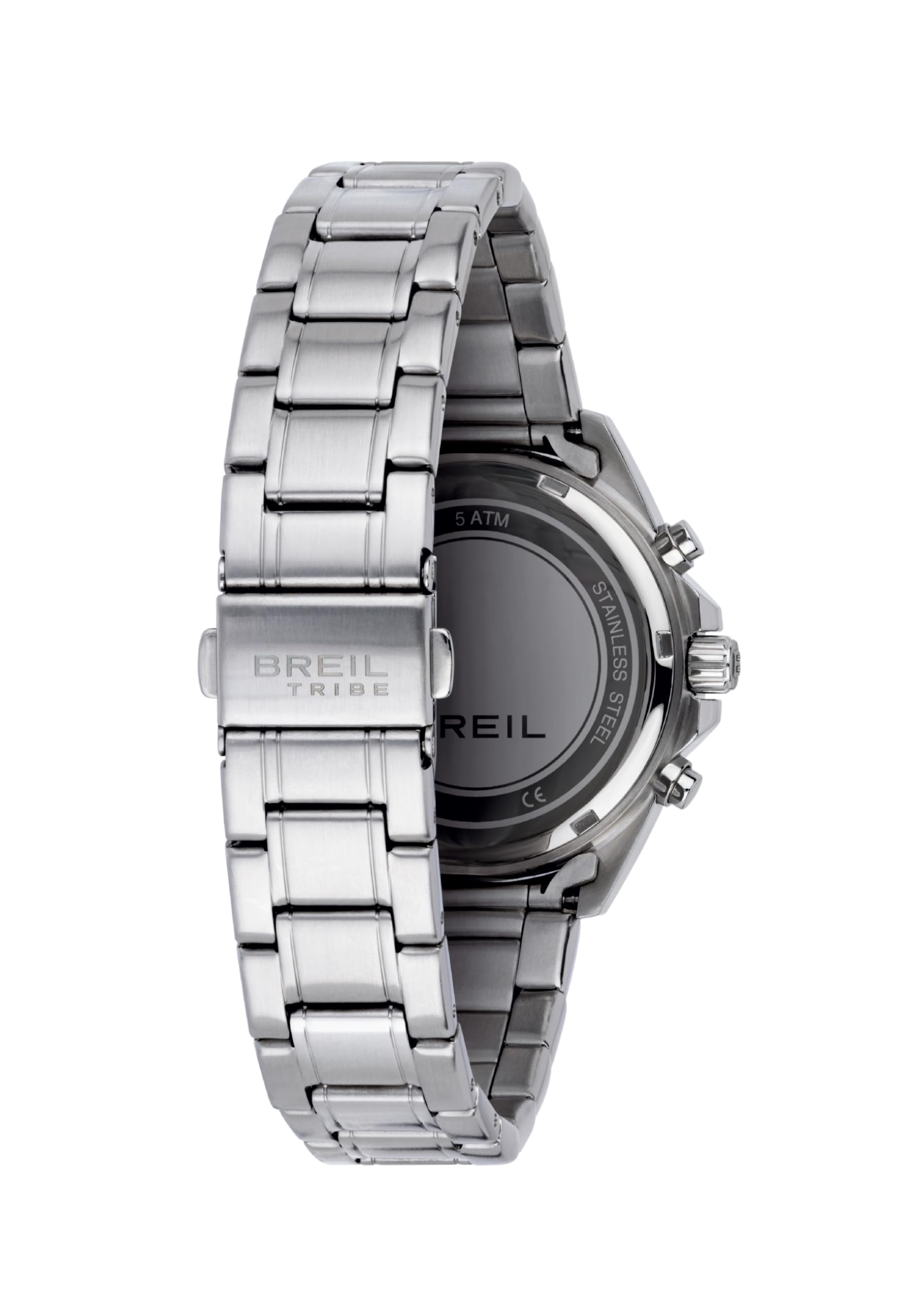 Breil Orologio Uomo, Bracciale in Acciaio, Cassa 37 cm | Collezione GROW UP, Movimento Quarzo Analogico, Resistente all'acqua 50 metri, Idee regalo Uomo