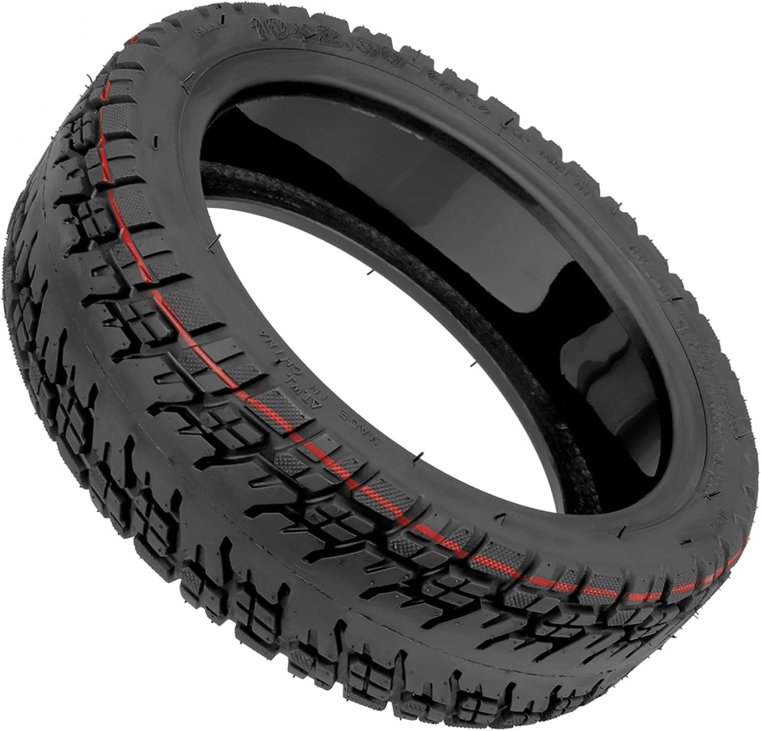 Off Road Solid Tires, 10 Inch 10x2.50-6.5 Self Repair Tubeless Tires, Electric Scooter Rubber Replacement Wheel Tires for Electric Scooter Wear-resistant