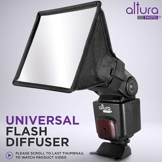 Altura Photo Flash Diffuser Softbox 6x5, Universal for Camera Speedlight | Great for Macro & Light Photography for Nikon, Canon & Godox Speedlite