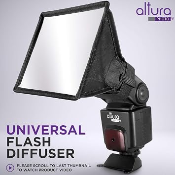 Altura Photo Flash Diffuser Softbox 6x5, Universal for Camera Speedlight | Great for Macro & Light Photography for Nikon, Canon & Godox Speedlite