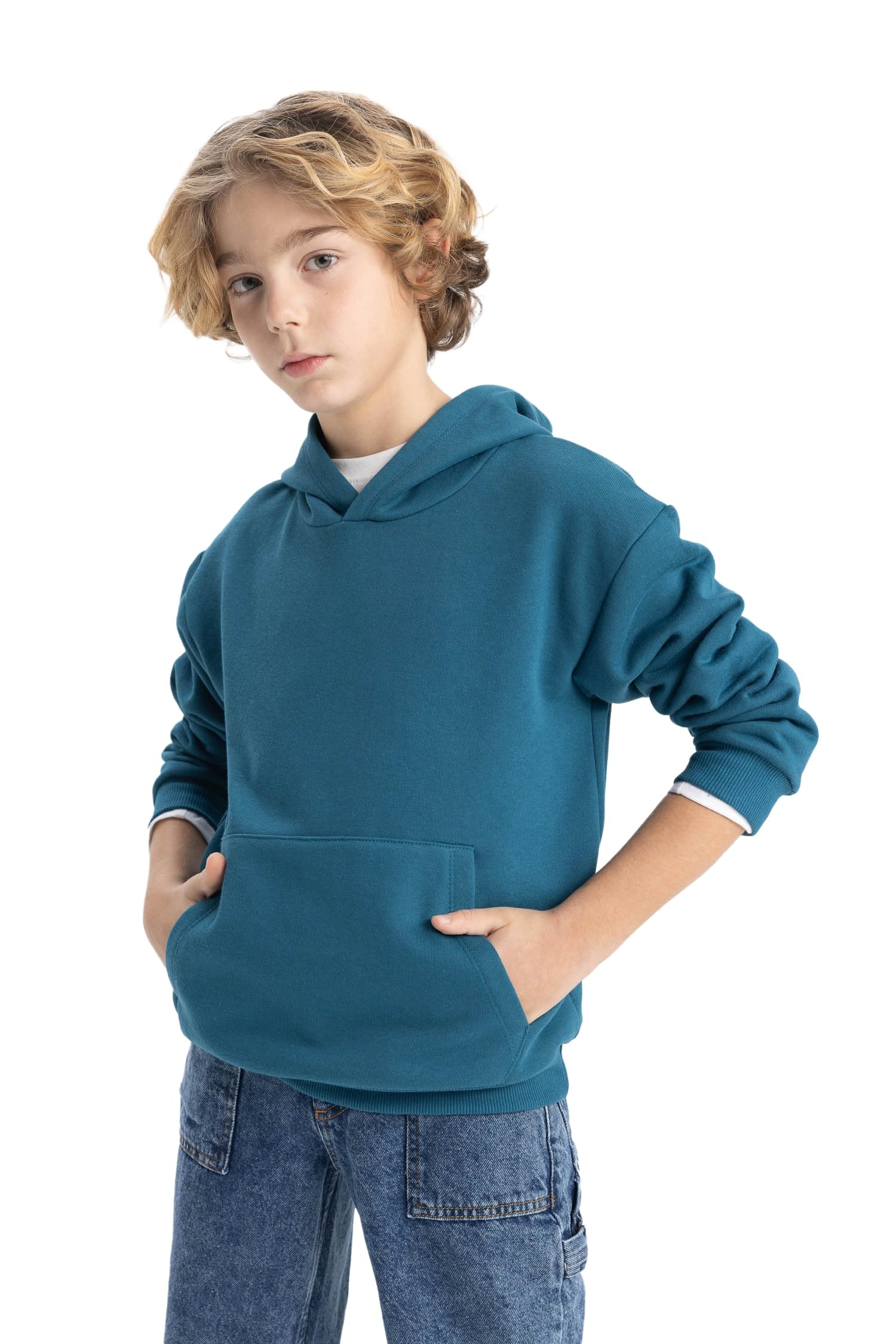 Erkek Çocuk Regular Fit Kapüşonlu Sweatshirt