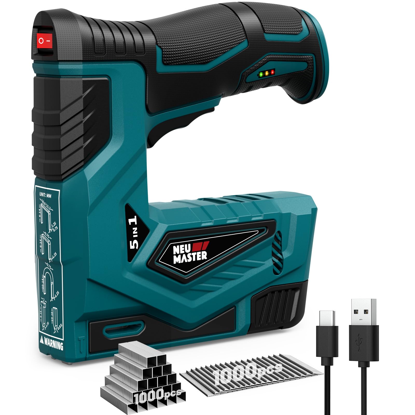 NEU MASTER Upholstery Staple Gun - 5-in-1 Electric -1