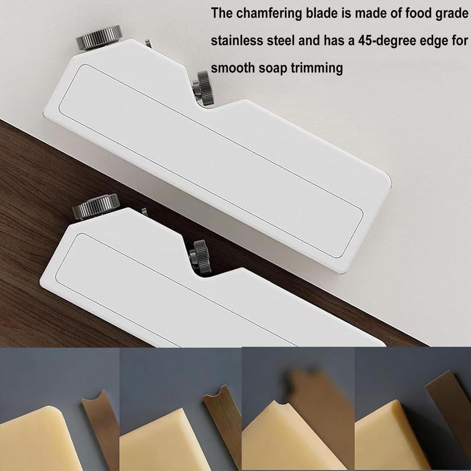 Ręcznie robiony trymer do mydła, narzędzie do przycinania krawędzi, z 4 nożami do modelowania, strugarka do mydła, do produkcji kwadratowych / okrągłych świec mydlanych na zimno
