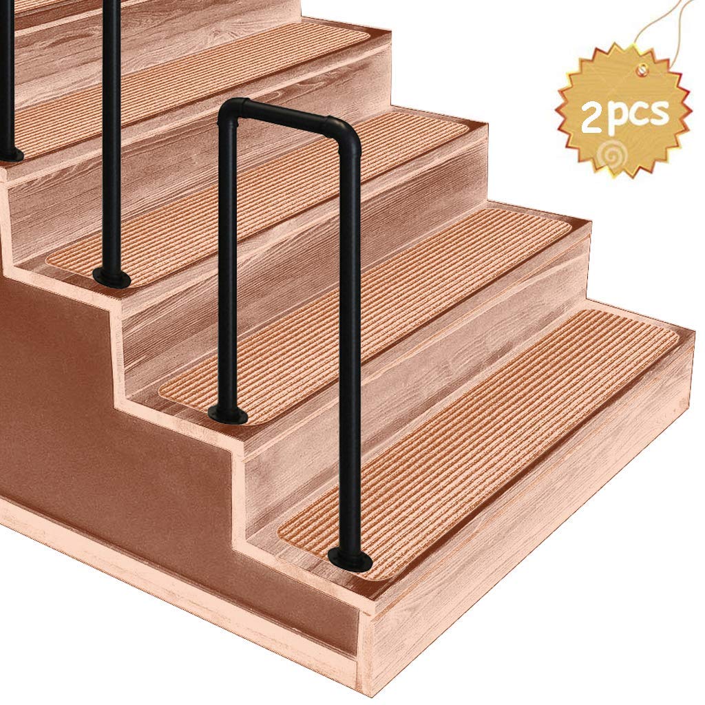 Buy KDJJH Black Matte Staircase Handrail, 2 Step UShaped Transition