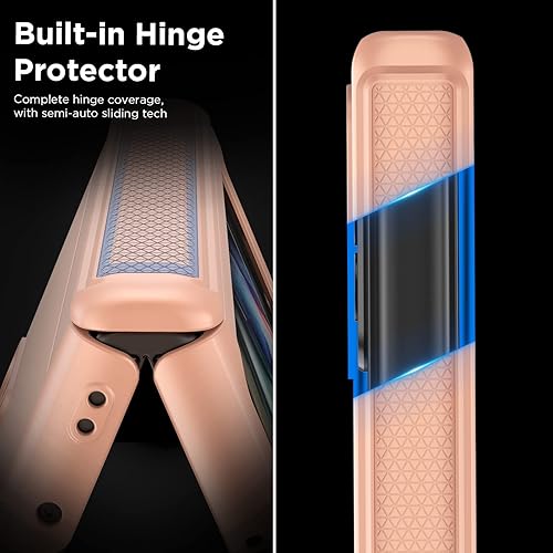 Miniatura 2 de Funda delgada para Samsung Galaxy Z Fold 3 con cobertura de bisagra, protector de pantalla, mate duro a prueba de golpes, protección de cuerpo