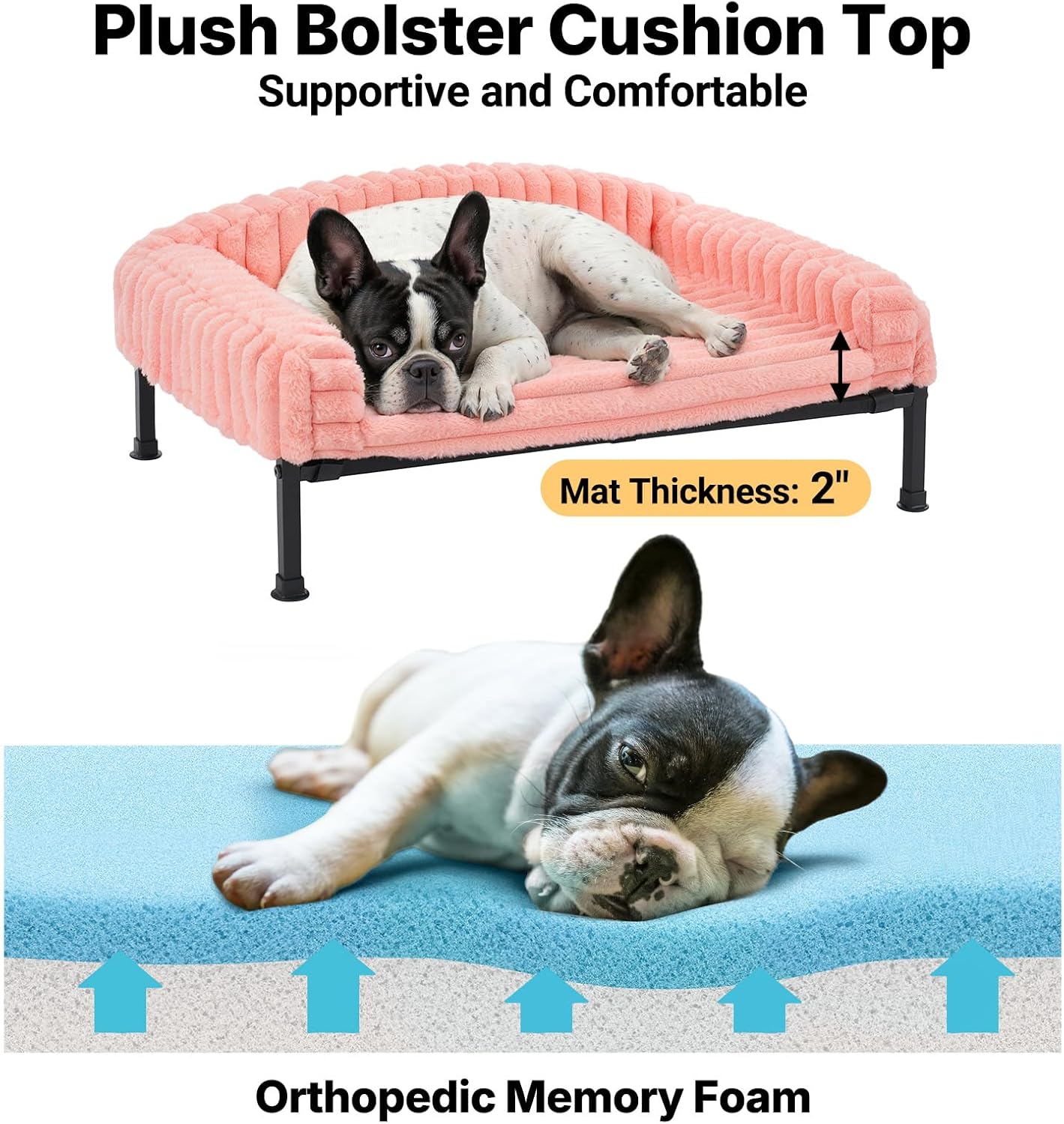 “Pamper Your Pup: A Review of the Veehoo Elevated Dog Bed with Bolster Cushion”