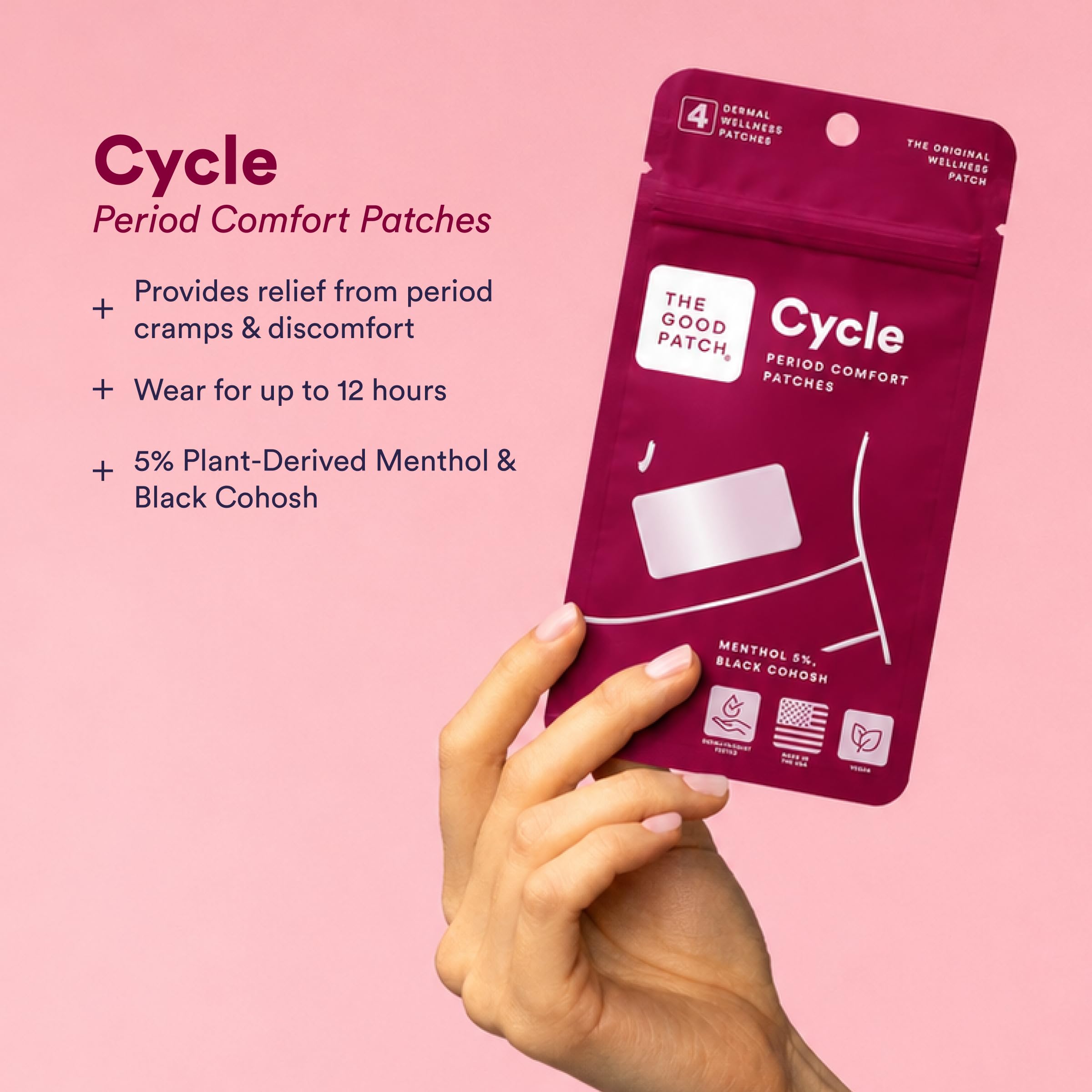 The Good Patch Cycle Period Patch (8 Total Patches) — Amazon image 2