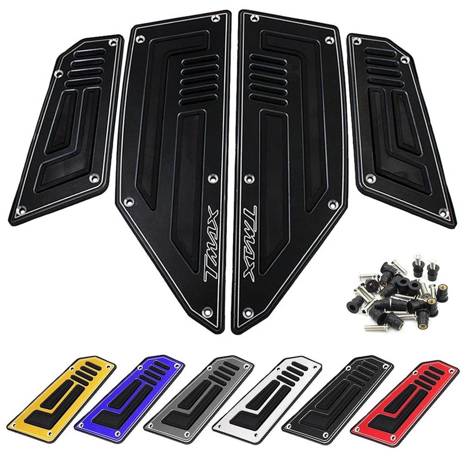 Pedane per Moto, Pedane, Piastre, Accessori per Y&amaha TMAX530 TMAX 530 T-Max 530 2012 2013 2014 2015 2016