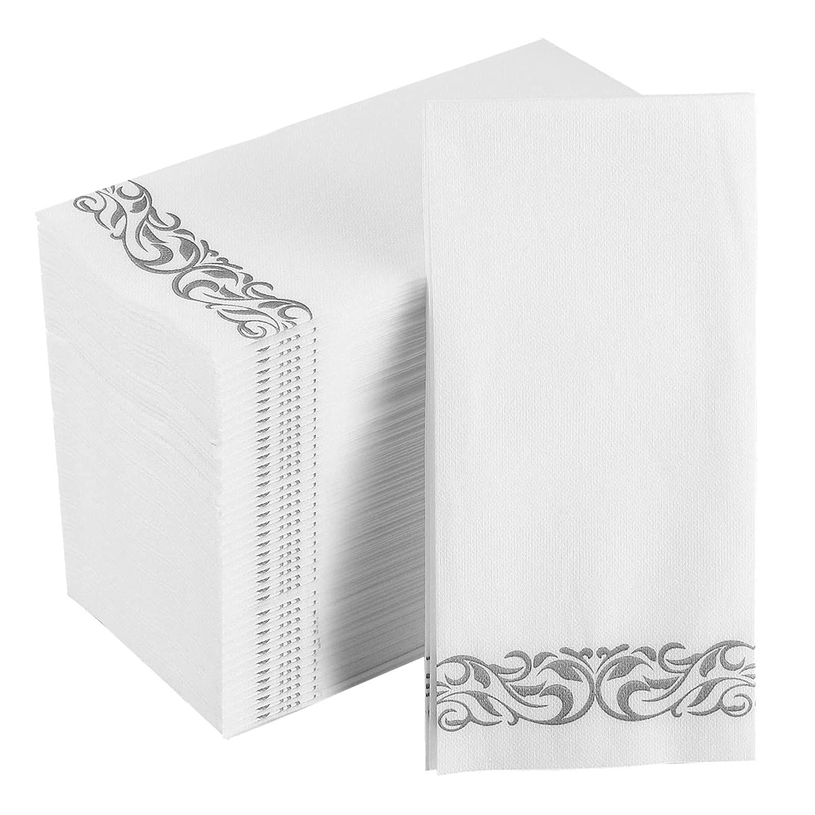 MEETCOZY Cocktail Napkins，Disposable Hand Towels, Soft and Absorbent Line-Feel Dinner Napkin, Elegant Decorative Paper Guest Towels for Kitchen, Bathroom,Weddings,Parties