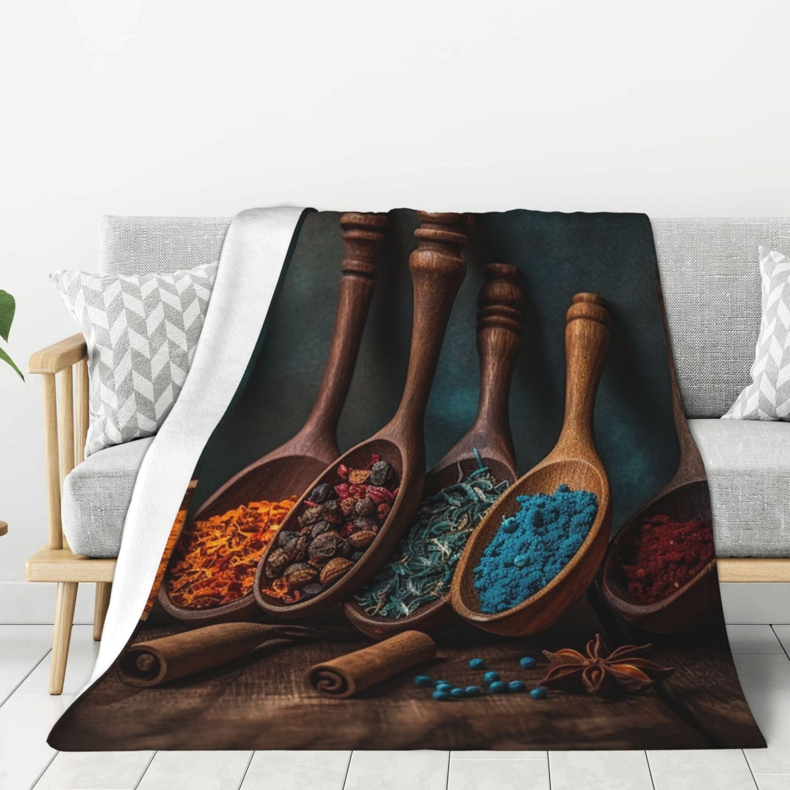 Couverture super douce en flanelle imprimée au fini anti-bouloche