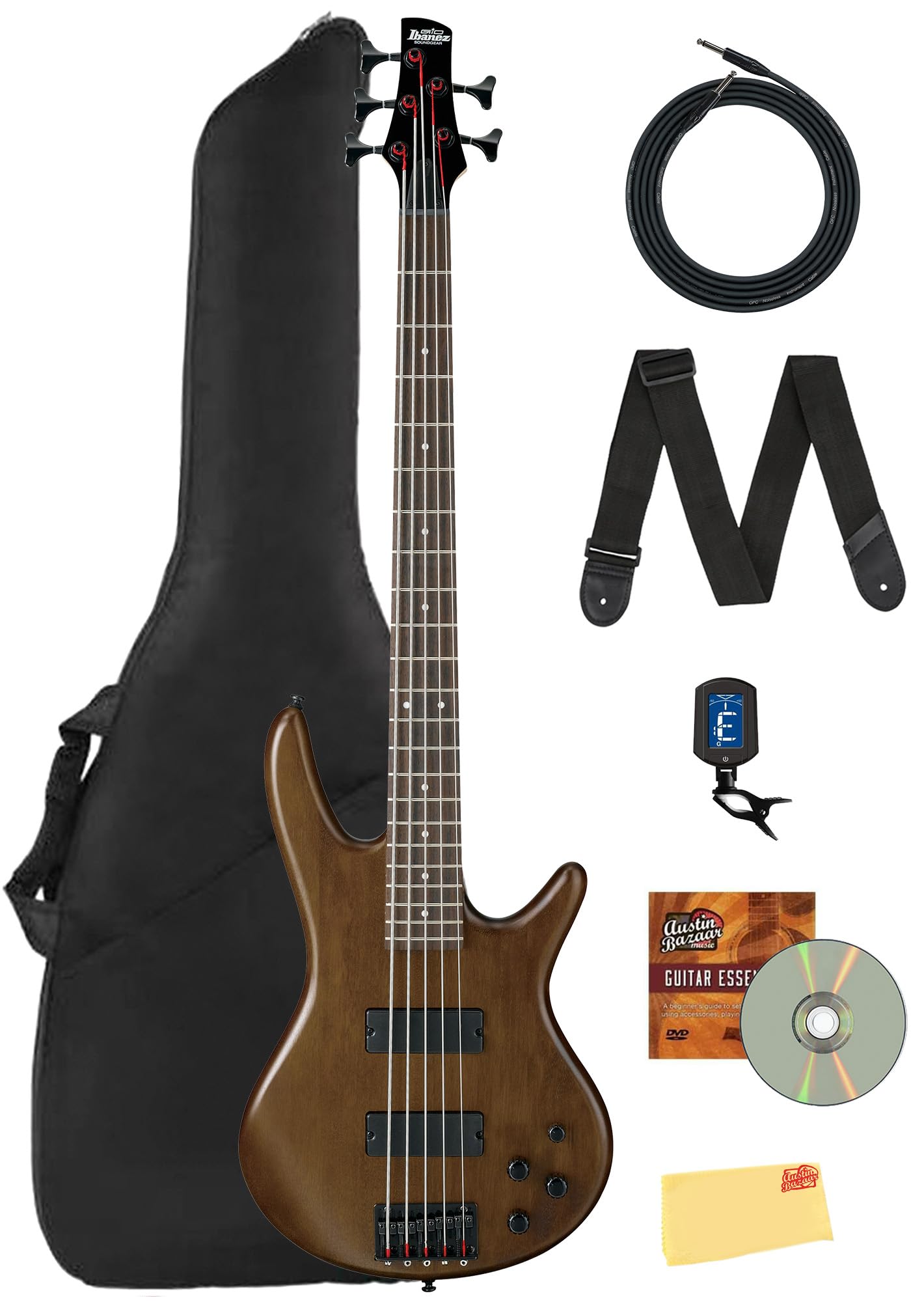 Amazon.com: Ibanez GSR205B SR GIO Electric Bass - Walnut