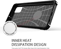 Vista 7 de Asuwish Funda de teléfono para Samsung Galaxy Note 10 Lite con protector de pantalla de vidrio templado y accesorios para celda de doble capa, Negro