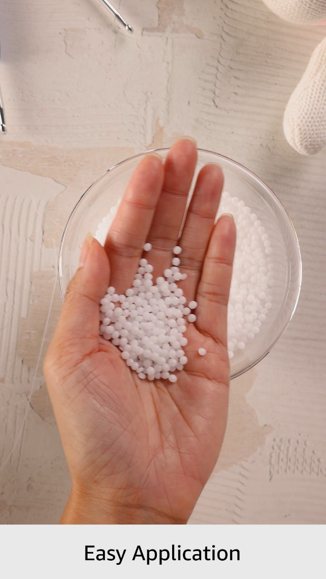 Billes De Remplissage Mouldmaster 500g - Blanc Cassé, Pour Jouets, Poufs Et Décoration