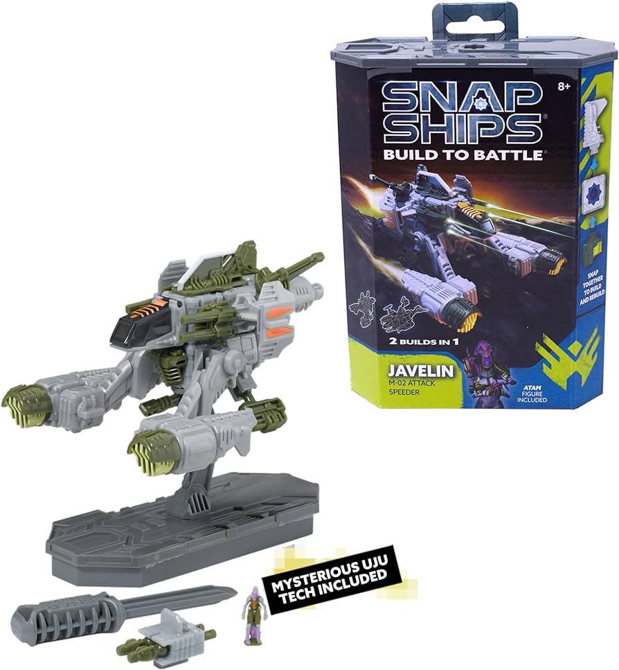 未組立　海外プラモ　HUNTANDKILL Amazon.com: SNAP Ships Forge Javelin M-02 Attack : Toys & Games