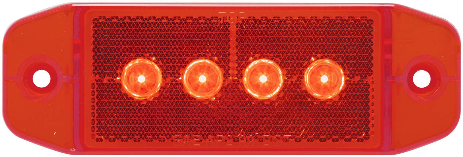Optronics MC36RS Red Marker/Clearance Light - Stud Mount, 2-3/4" X 2-1/8", Acrylic Lens, 3-Year Warranty