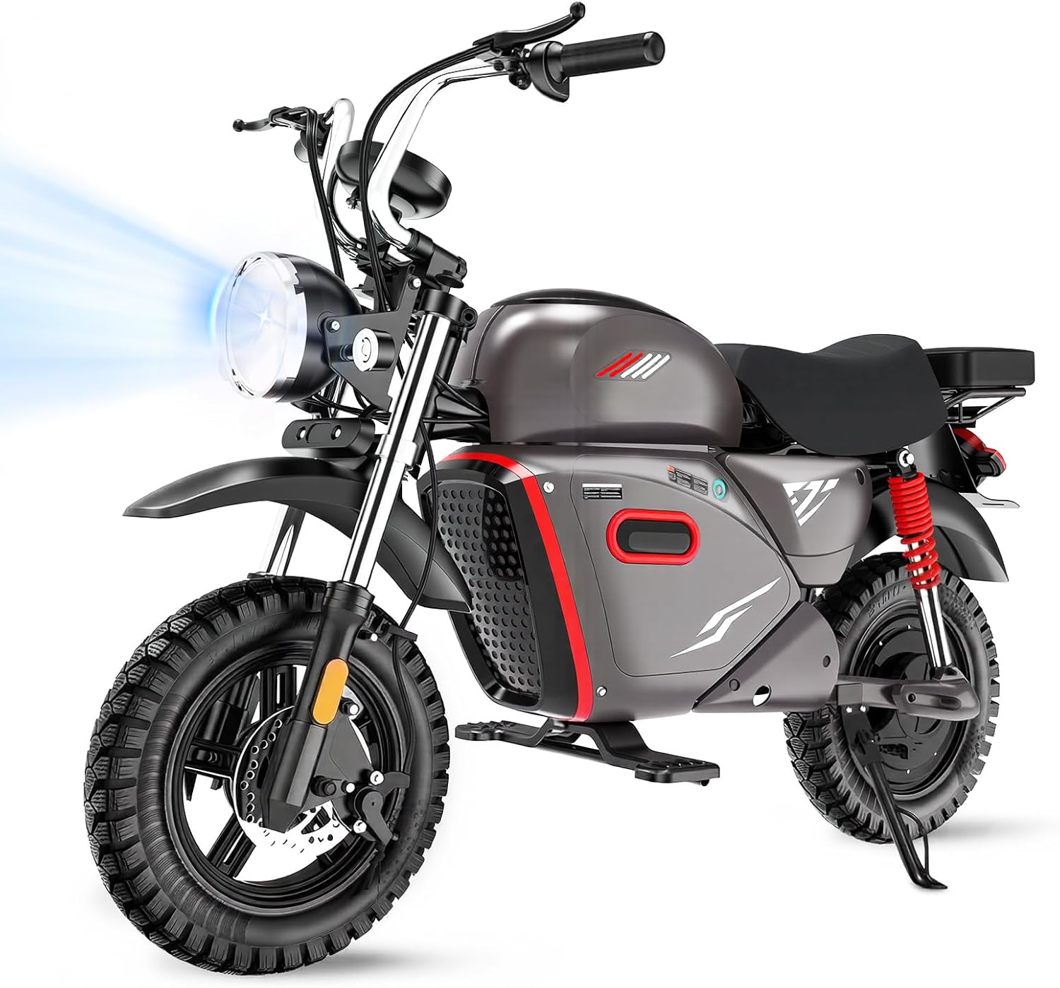 Electric Dirt Bike for Adults Offroad Ebike 𝟰𝟬𝟬𝟬𝗪-𝟱𝟬𝟬𝟬𝗪 Peak 20Ah-27Ah Battery 14-19" Fat Tire with NFC Start Dual Suspension Electric Bicycle