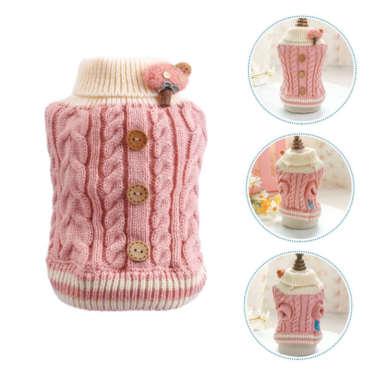 Toddmomy 5piezas Suéter Adorable para Gatos y Ropa Cálida De Invierno y para Traje para Fríos