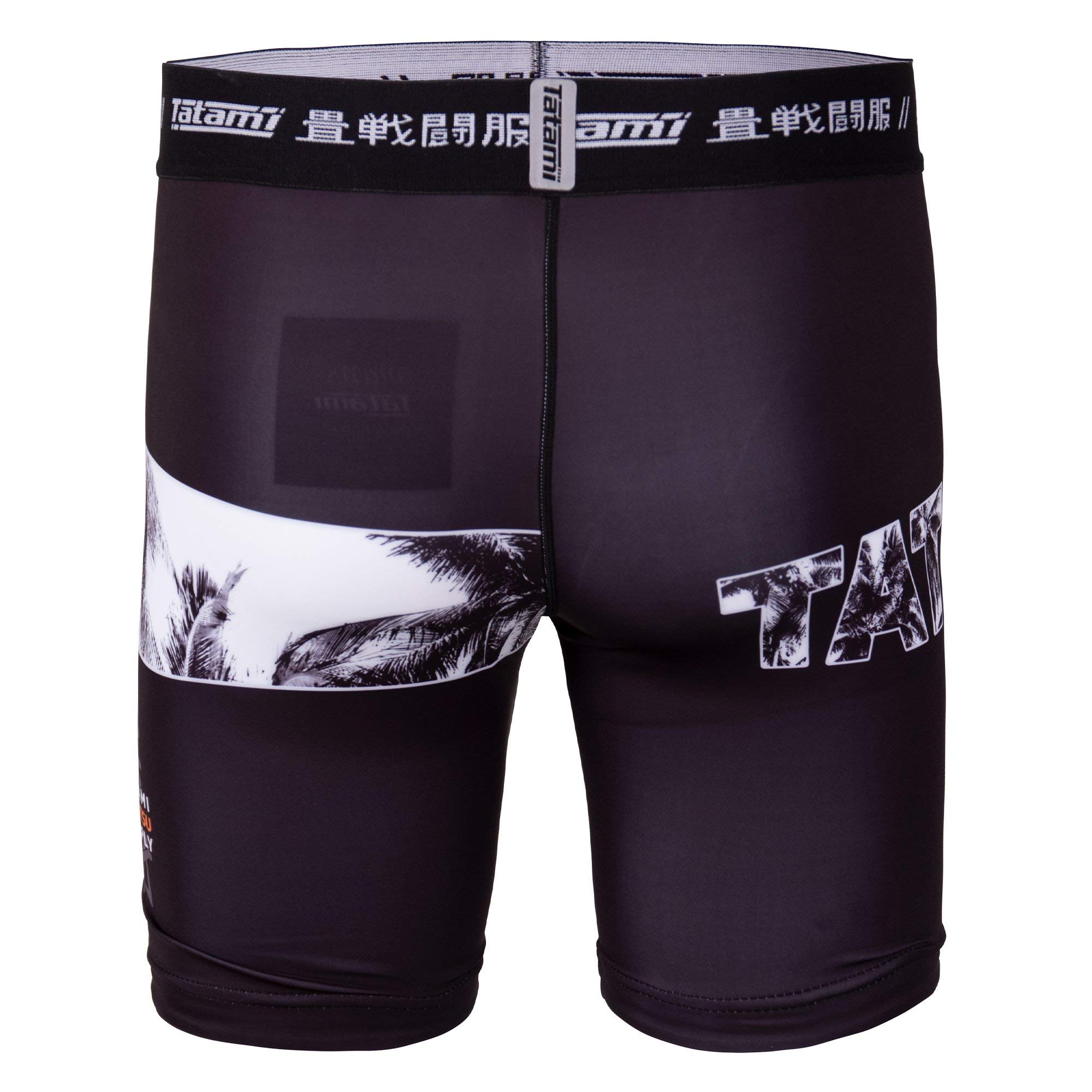 Tatami Fightwear Tropic Black VT Compression Shorts Men's Pantalones Cortos de Compresión Hombre MMA BJJ Grappling Aptitud Fitness No Gi Boxeo