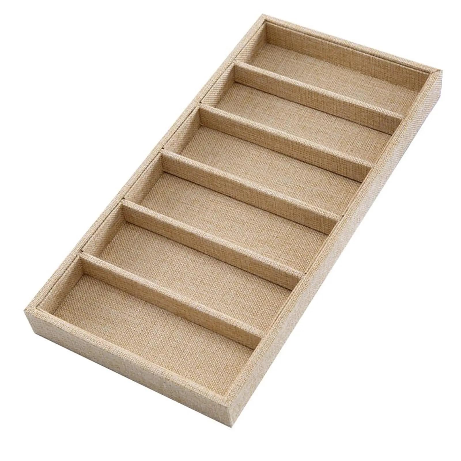 Caja Para Gafas de Sol Bandeja organizadora de 6 rejillas for gafas, organizador for exhibición de joyas, caja expositora de gafas de sol, accesorios, bandeja organizadora de joyería, 2 uds. Para Gafa