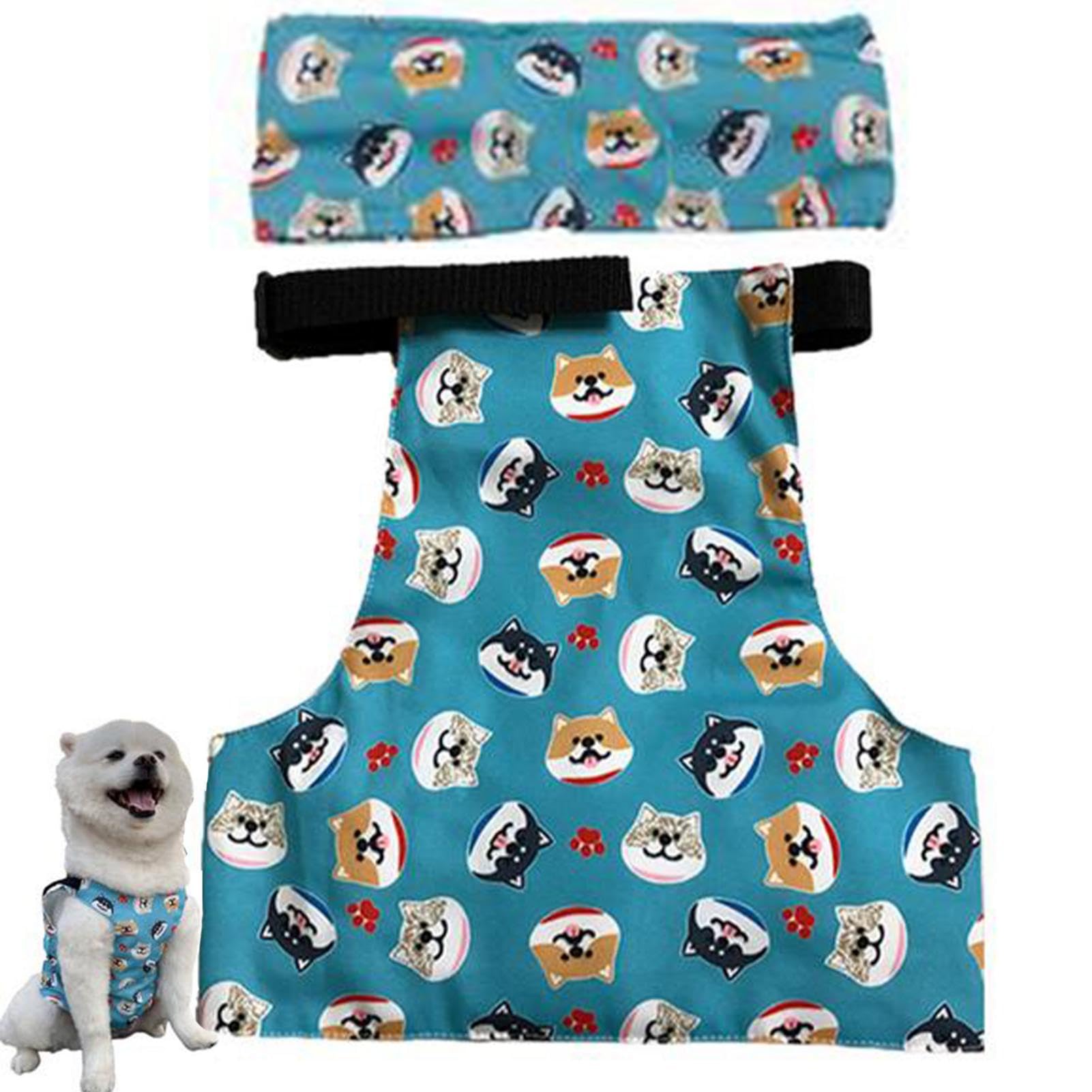 Gilet et collier rafraîchissants pour chien, bandana rafraîchissant pour chien, ensemble de manteau rafraîchissant pour chien, fournitures de refroidissement d'été pour chien