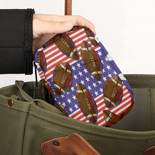 Miniatura 6 de Sport Football Paint Large Weekly Pill Organizer Case Travel Pill Box 7 Day Medicine Organizer Pill Container for Vitamin Supplement Medication Fish