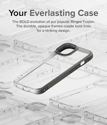 Miniatura 3 de Ringke Fusion Bold No más decoloración Funda compatible con iPhone 15 Plus, tecnología de agarre mejorada que evita caídas accidentales,