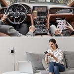 45W Chargeur Super Fast Type C pour Samsung Galaxy S26 Ultra, USB et USB C Chargeur de voiture avec 2X 6ft Corde de charge rapide tressée pour Galaxy S25 Ultra S24 S23 S22 Tabulaire S10 S11 - noir