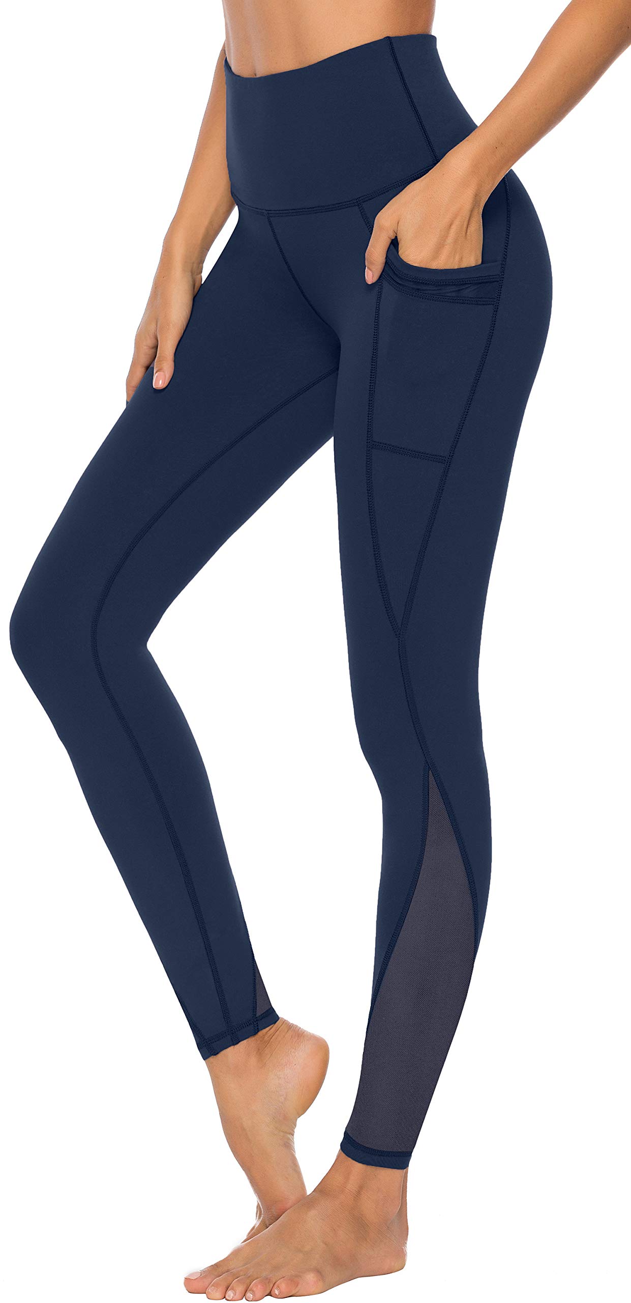 Persit Sport Leggings Damen, Sporthose Yogahose Laufhose Yoga Leggins Tights Sportleggins für Damen Kobaltblau-Size 38 (Herstellergröße M)