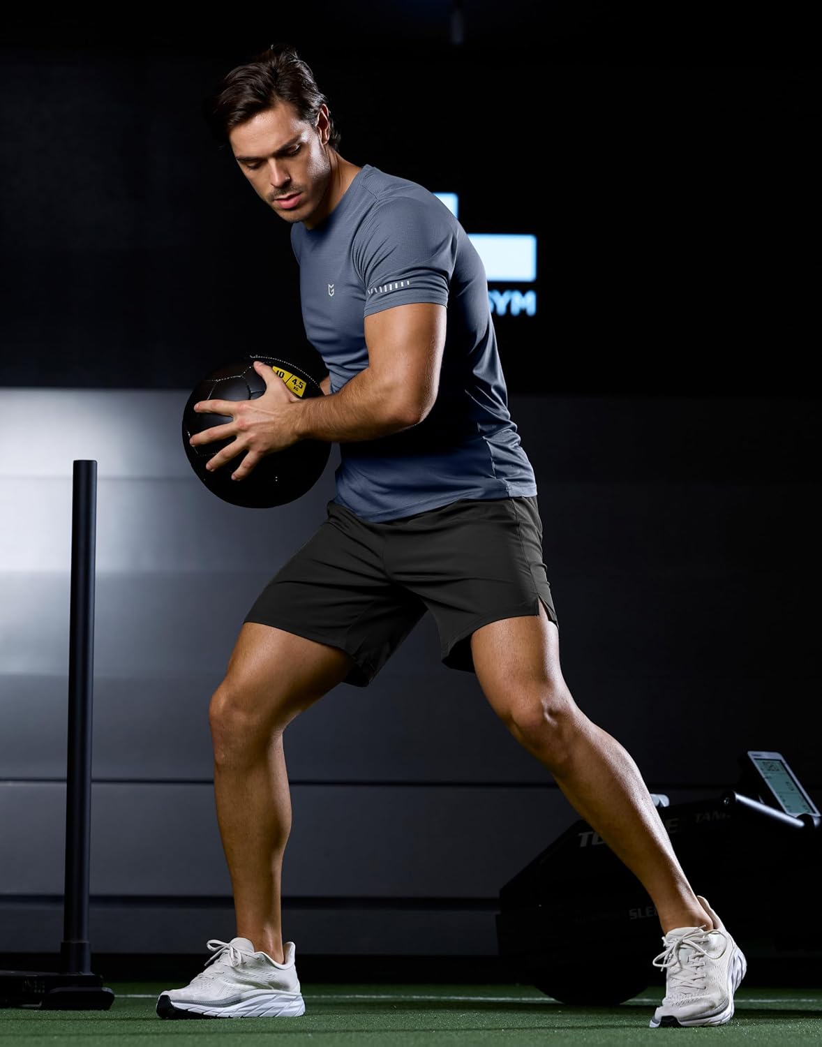 Men's Workout Breathable T-Shirts Dry Fit UPF 50+ Sun Shirts Lightweight Cooling Tee for Athletic, Running, Hiking - Image 3