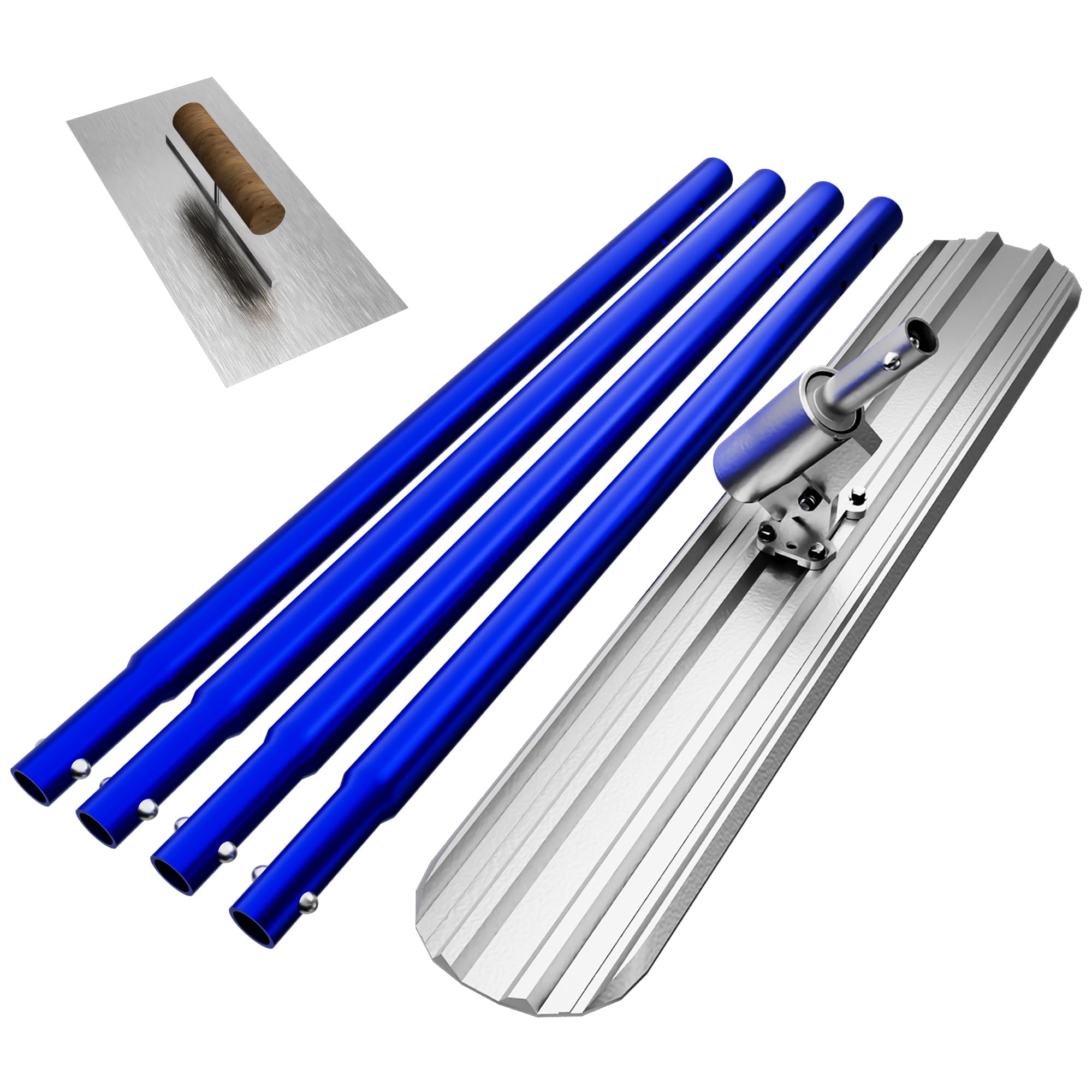 Bull Float Concrete Tools, 48"×8" Magnesium Aluminum Alloy Concrete Float