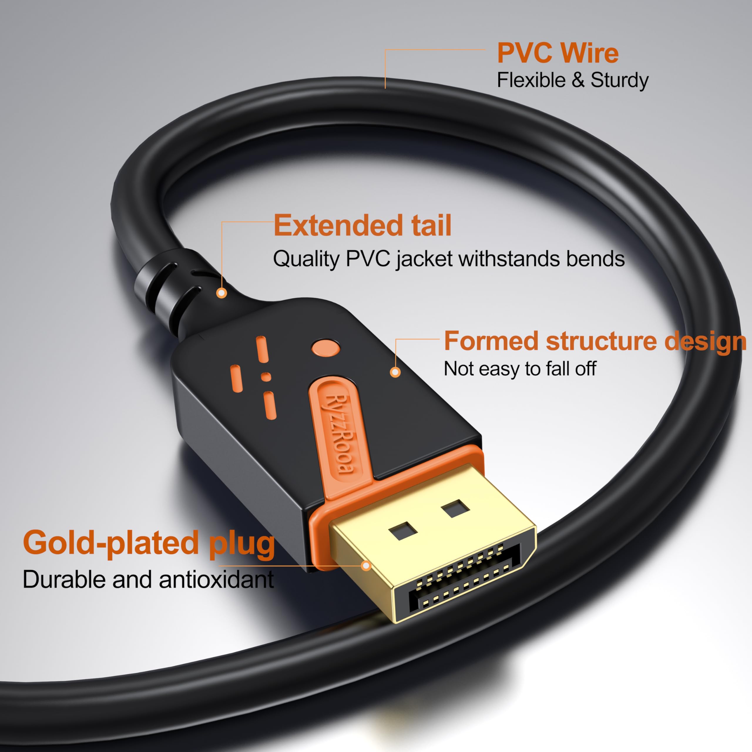 Amazon.com: RyzzRooa 4K DisplayPort to HDMI Cable, 3FT, 10-Pack