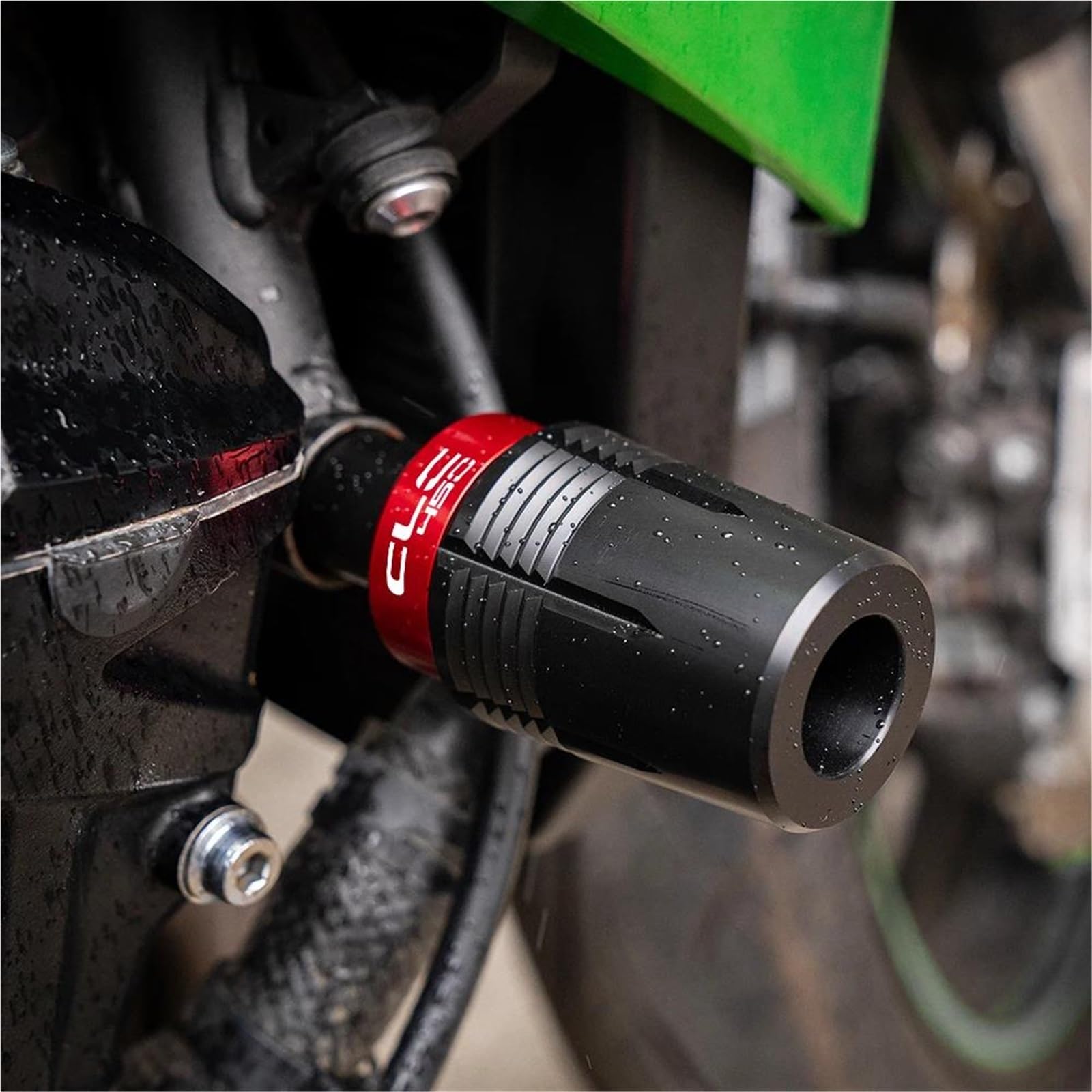 Motorrad Sturzschutz Motorrad-Rahmengleiter Für CFMOTO 450CLC 450CL-C 450 CLC 450 CL-C Bobber 2025 Sturzschutz Crash Protector Sturzpads(Schwarz 2)