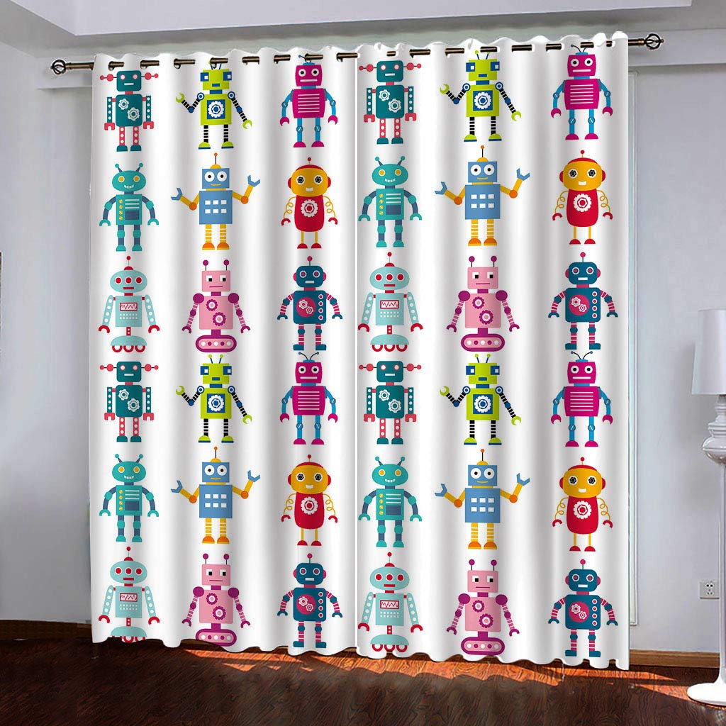 Rideau occultant opaque thermique 2 pièces 140x240cm pour fenêtre de chambre