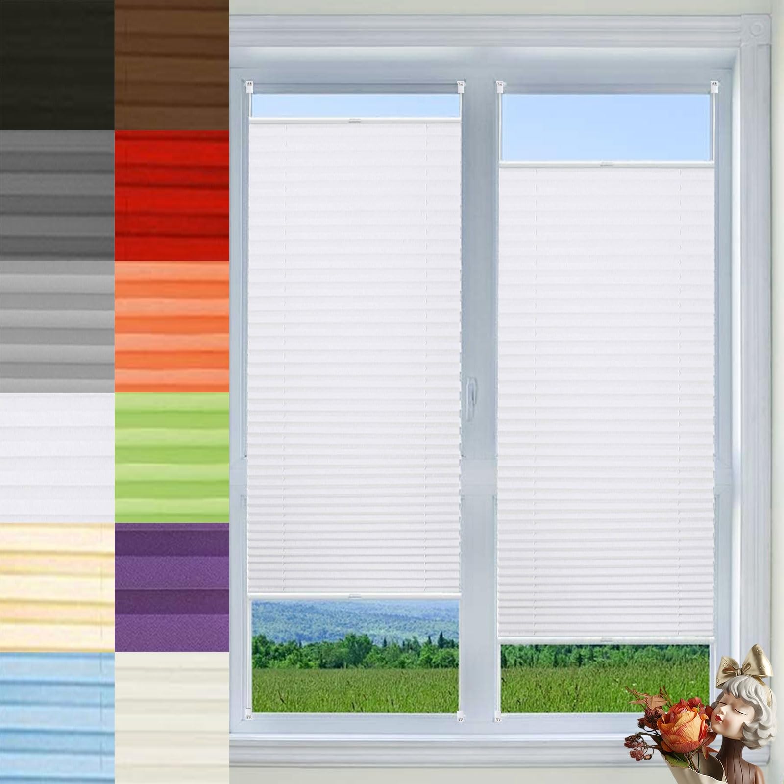 Stores enrouleurs de salon 95x220 cm pour une ambiance tamisee chaleureuse