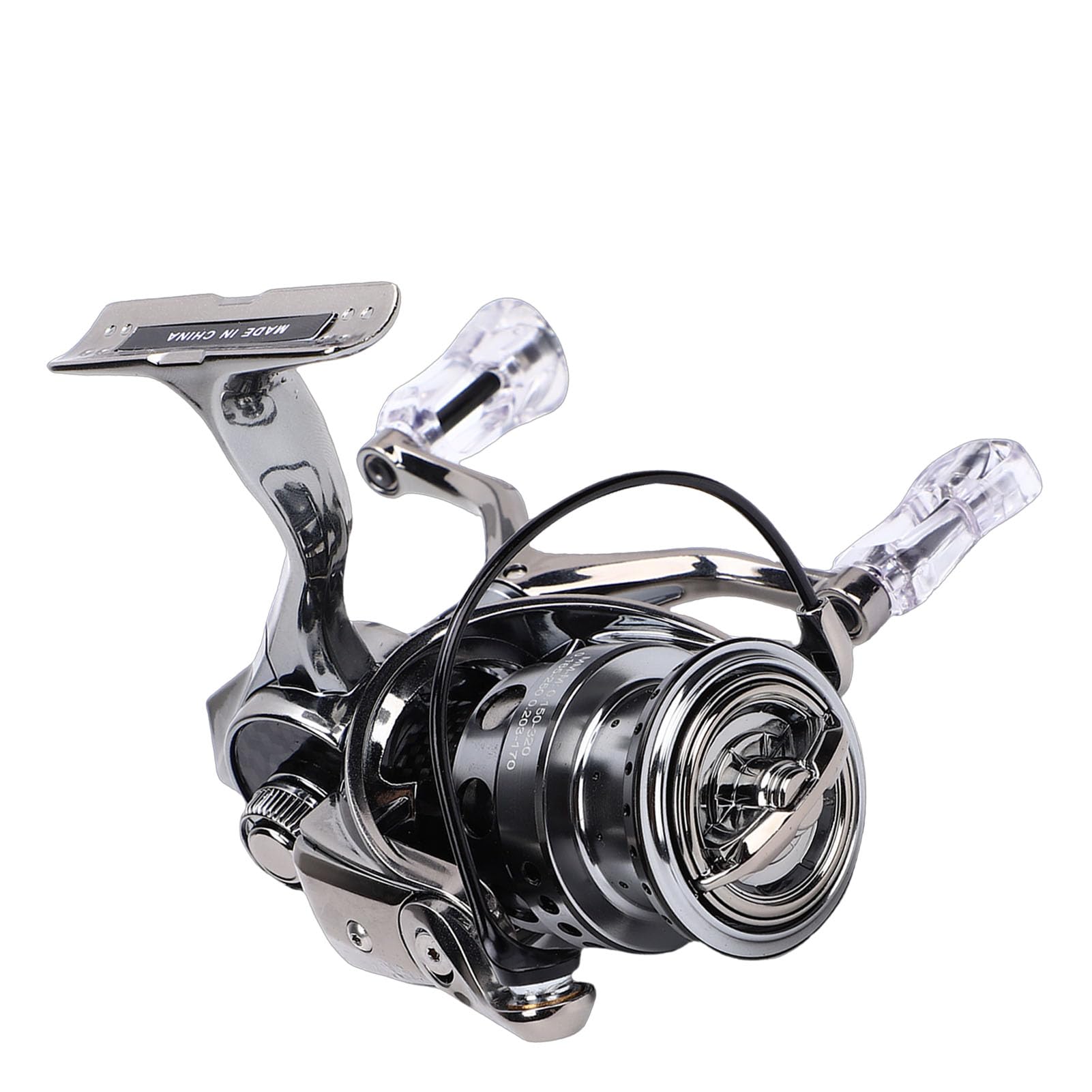 Asixxsix Kołowrotek Spinningowy, 4 Kg Regulowany Układ Hamulcowy Przełożenie 5.2:1 Rękojeść z Włókna Węglowego Kołowrotki do Wędkarstwa Słodkowodnego, Kołowrotek Słonowodny ze zintegrowaną linką