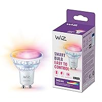 WiZ GU10 Smart LED Glass Bulb - Sostituzione GU10 da 50W, 16 milioni di colori + sfumature di bianco