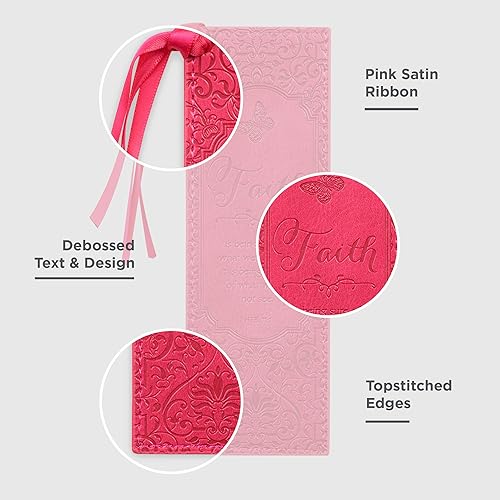 Miniatura 162 de Christian Art Gifts - Separador de piel sintética con cinta de satén y verso bíblico inspirador para mujeres y hombres, Marrón - Proverbios 31 Mujer