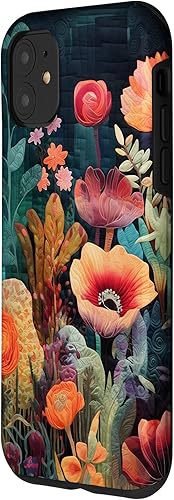 Miniatura 2 de iPhone 11 Flores coloridas en funda de edredón óptica, flores