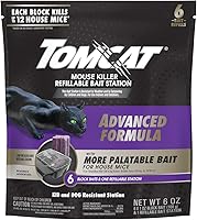 Vista 15 de Tomcat Mouse Killer - Estación de cebo desechable: Fórmula avanzada, resistente a niños y perros, uso en interiores y exteriores, precargada, 1 oz.