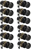 Vista 10 de Goldenwarm - Perillas interiores de puerta de bronce aceitado, perillas para puerta de dormitorio, pomo de puerta de bronce con privacidad, perilla