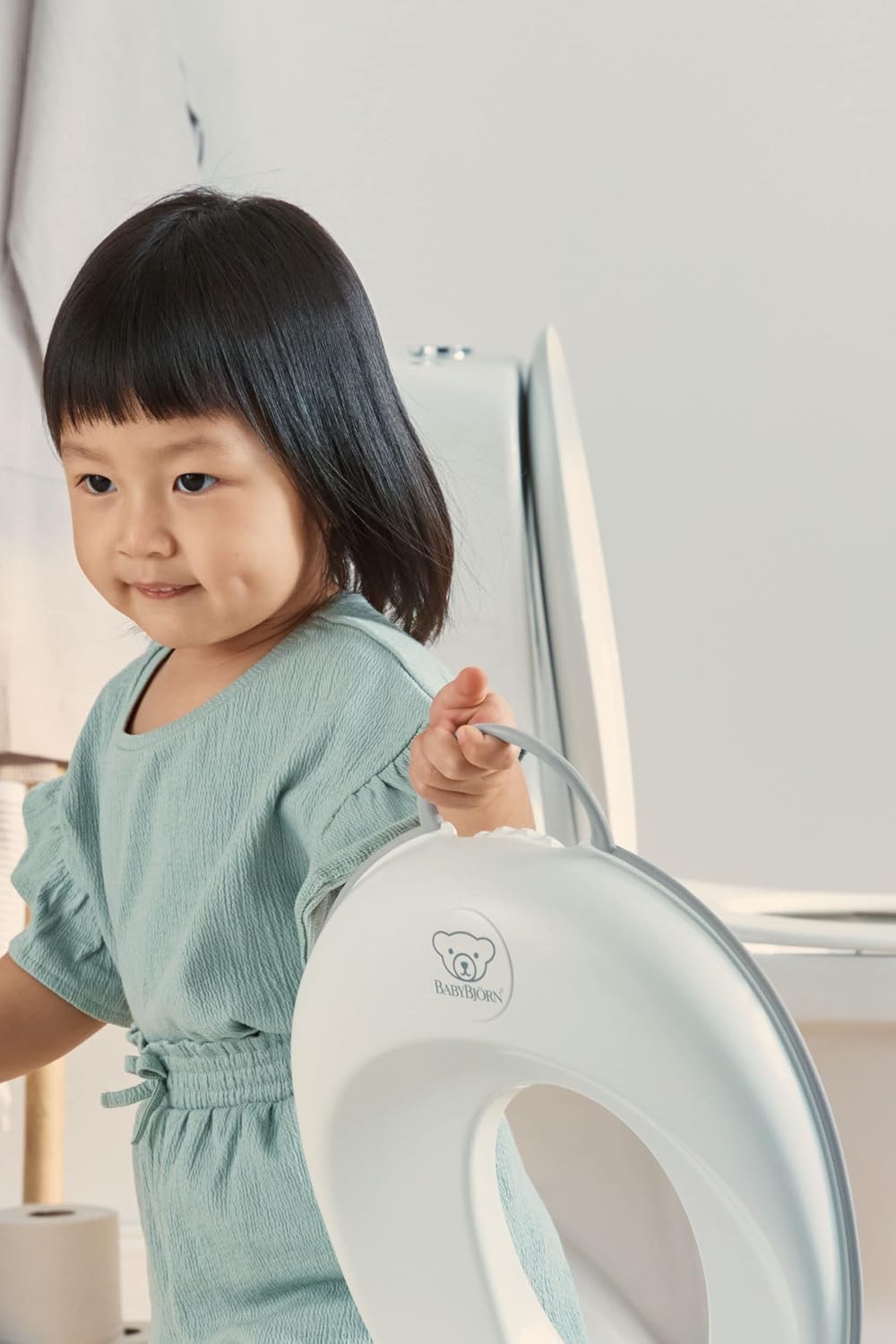 BabyBjörn Toilet Training Seat, White/Grey