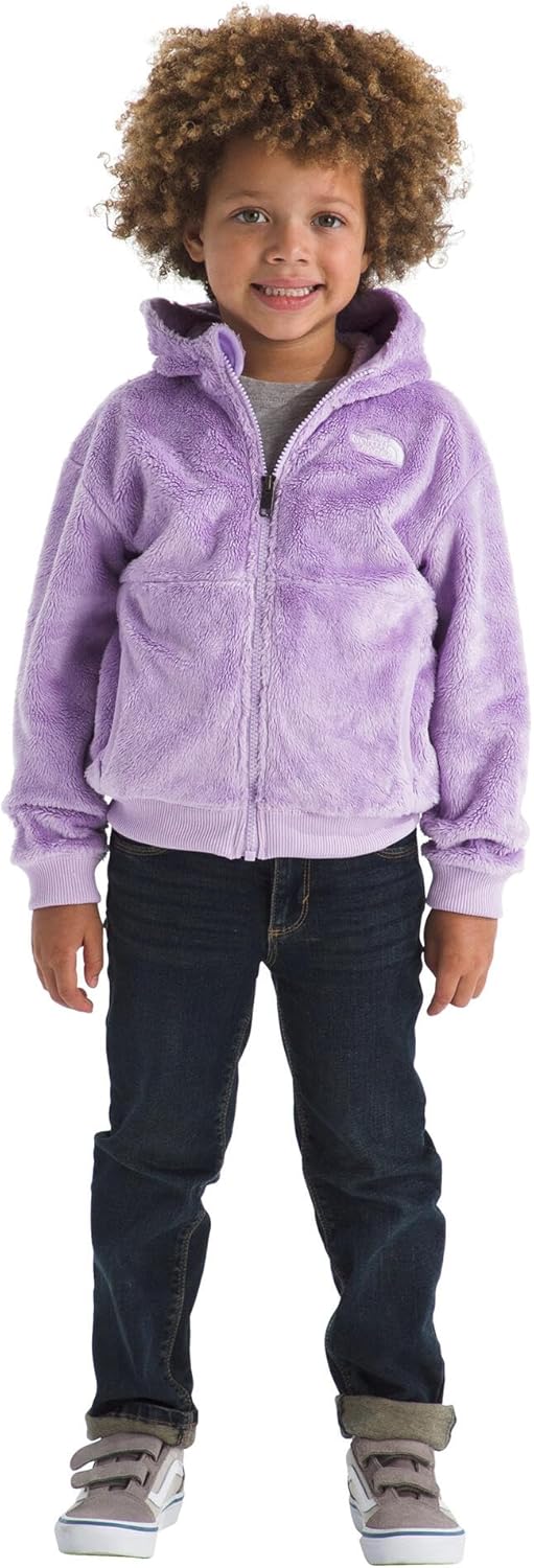 THE NORTH FACE Kids' Osito Full Zip Fleece Hoodie | Recycled Polyester Fleece Jacket With Ribbed Cuffs & Hem - Image 3