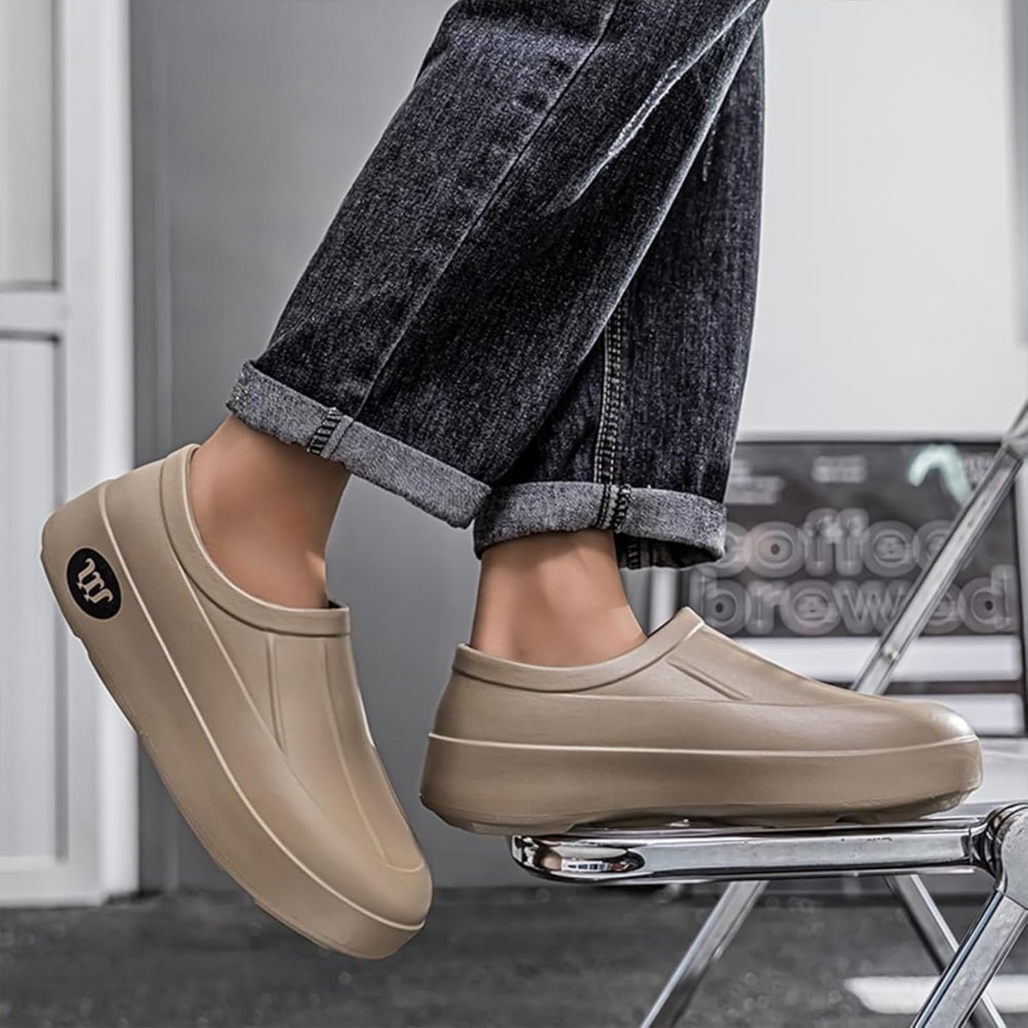 Armadillo Clogs for Women Men Non Slip Work Shoes Lightweight Waterproof Kitchen Chef Shoes Comfort Slip Resistant Professional Food Service Footwear - Image 3